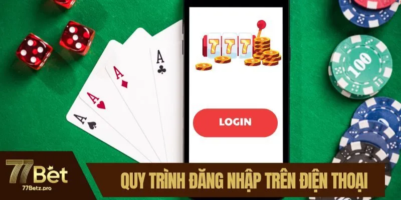 Quy tr&igrave;nh đăng nhập t&agrave;i khoản tr&ecirc;n điện thoại
